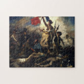 La liberte guidant le peuple, Eugene Delacroix, 18 ジグソーパズル (横)