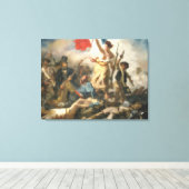La Liberté Guidant le Peuple - Pixel Art キャンバスプリント (インサイチュ (ウッドフロア))