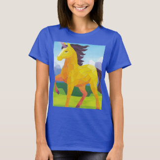la licorne mythe sur bleu tシャツ