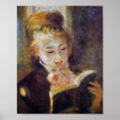 La Liseuse (The Reader) - Pierre Auguste Renoir ポスター (正面)