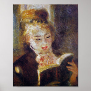 La Liseuse (The Reader) - Pierre Auguste Renoir ポスター