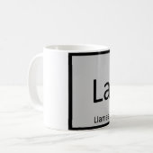 La - Llamas Chemistry周期表要素 コーヒーマグカップ (正面左)