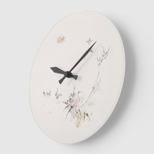 La lune par Bracquemond ラージ壁時計 (傾斜)