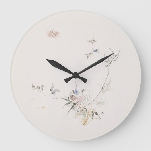 La lune par Bracquemond ラージ壁時計 (正面)