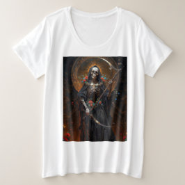 La Luz en la Oscuridad Santa Muerte プラスサイズTシャツ