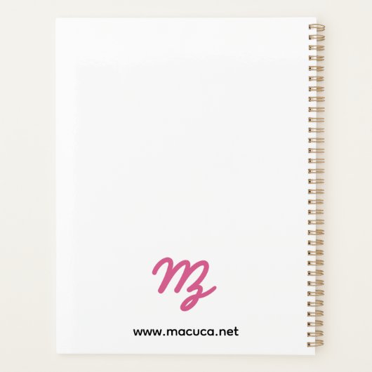 La Macuca Large Planner プランナー手帳 (裏面)