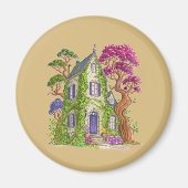 La maison au lièrre et ses arbres géants. マグネット (正面)