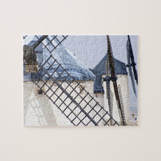 La Mancha,スペイン。ドン・キホーテが非常に傾いている ジグソーパズル (横)