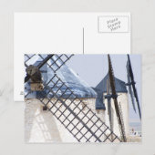 La Mancha,スペイン。ドン・キホーテが非常に傾いている ポストカード (正面/裏面)