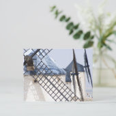 La Mancha,スペイン。ドン・キホーテが非常に傾いている ポストカード (スタンド正面)