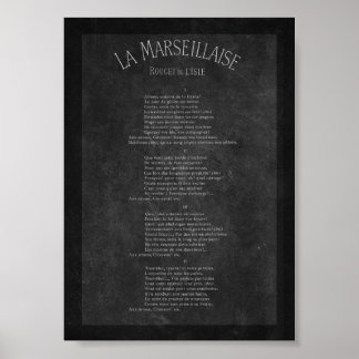 La marseillaise - Paroles ポスター