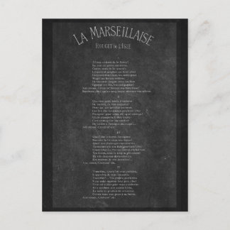 La marseillaise - Paroles ポストカード