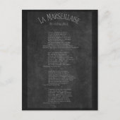 La marseillaise - Paroles ポストカード (正面)
