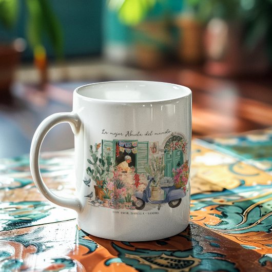 La Mejor Abuela del Mundo | Personalized コーヒーマグカップ