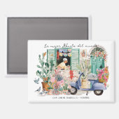 La Mejor Abuela del Mundo | Personalized マグネット (正面/裏面)