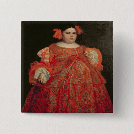 La Monstrua (油と電話されるEugeniaマルチネーゼVallejo 缶バッジ (正面)