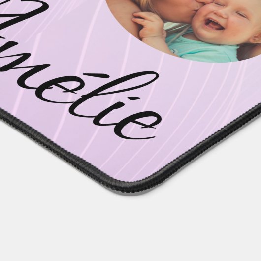  La mujer más bella de mi vida editable  デスクマット (コーナー)