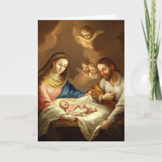 "La Natividad"のカスタムな挨拶状 シーズンカード (正面)