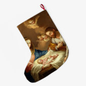"La Natividad"の芸術のクリスマスのストッキング ラージクリスマスストッキング (裏面 (吊り時))