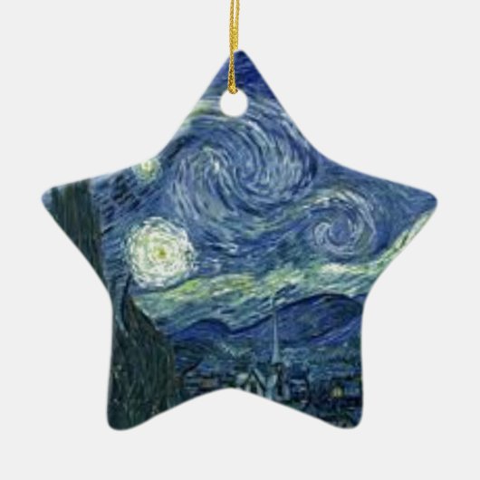 La Nuit Etoilée de Van Gogh (The Starry Night) セラミックオーナメント (正面)