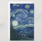 La Nuit Etoilée de Van Gogh (The Starry Night) 便箋 (正面/裏面)