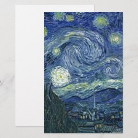 La Nuit Etoilée de Van Gogh (The Starry Night) 便箋 (正面/裏面)