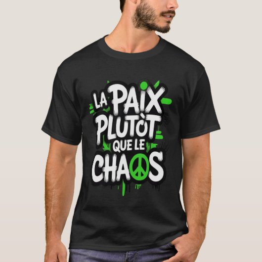 La paix est un choix tシャツ (正面)