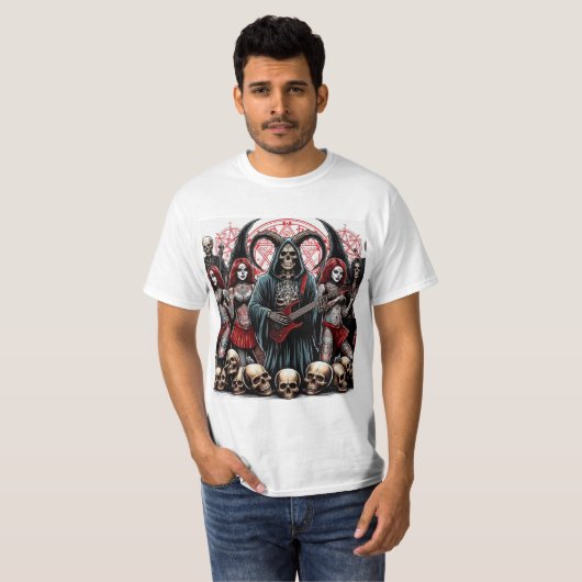 La Parca: Sinfonía de Sombras y Metal Tシャツ (正面フル)