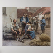 La Paye des Moissonneurs – Lhermitte, 1882 ポスター (正面)