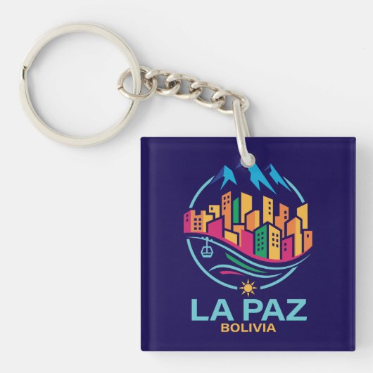La Paz Bolivia South America キーホルダー (正面)