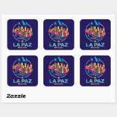 La Paz Bolivia South America スクエアシール (シート)