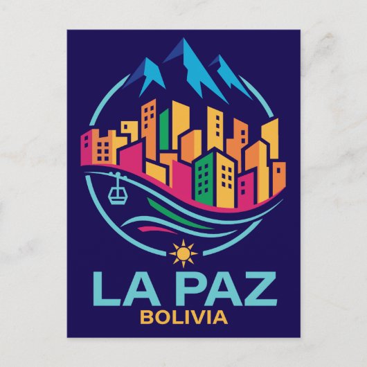 La Paz Bolivia South America ポストカード (正面)