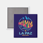 La Paz Bolivia South America マグネット (正面/裏面)