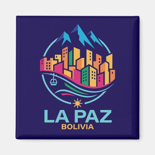 La Paz Bolivia South America マグネット (正面)