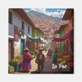 La Paz Bolivia Travelでの市場 マグネット