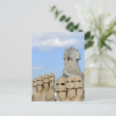 La Pedera Chimneyポット,バルセロナ,スペイン – ポストカード (スタンド正面)