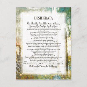 La Piazza DESIDERATAバイマックス・アーマン ポストカード