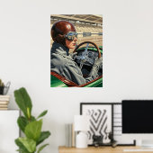 LA PILOTE DE COURSE (The Racing Driver) -オリジナル ポスター (ホームオフィス)