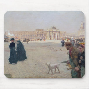 La Place du Carrousel、パリ マウスパッド