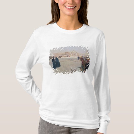 La Place du Carrousel、パリ Tシャツ (正面)