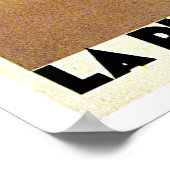 La Plage de Calvi,フランスのヴィンテージ旅行ポスター ポスター (角)