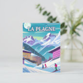 La Plagne : Aventures Alpines et Splendeur enneigé ポストカード (スタンド正面)