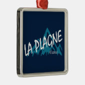 La Plagne France Mountains メタルオーナメント (右)