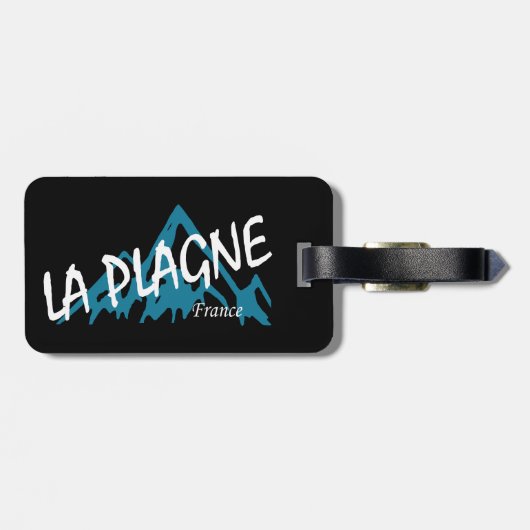 La Plagne France Mountains ラゲッジタグ (裏面横)