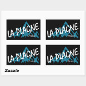La Plagne France Mountains 長方形シール (シート)