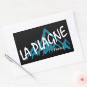 La Plagne France Mountains 長方形シール (封筒)