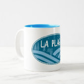 La Plagne France Outdoors ツートーンマグカップ (正面左)