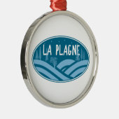 La Plagne France Outdoors メタルオーナメント (右)