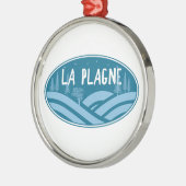 La Plagne France Outdoors メタルオーナメント (左)