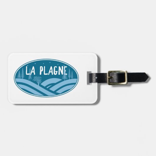 La Plagne France Outdoors ラゲッジタグ (正面横)